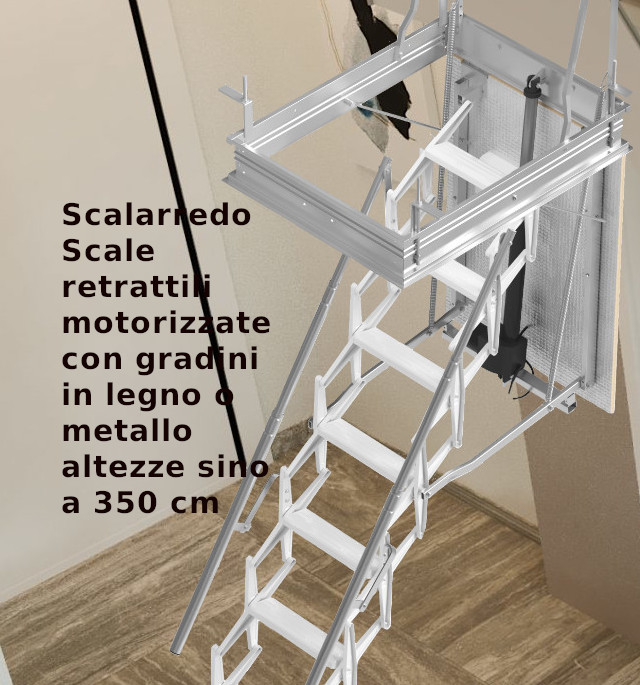 Scala retrattile motorizzate 50x90