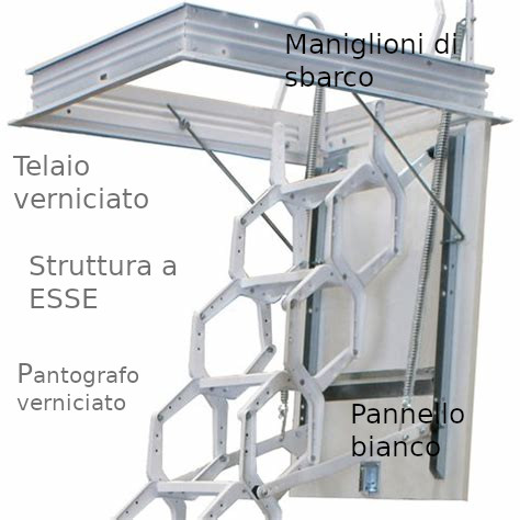 scala a botola soffitto 60 x 100